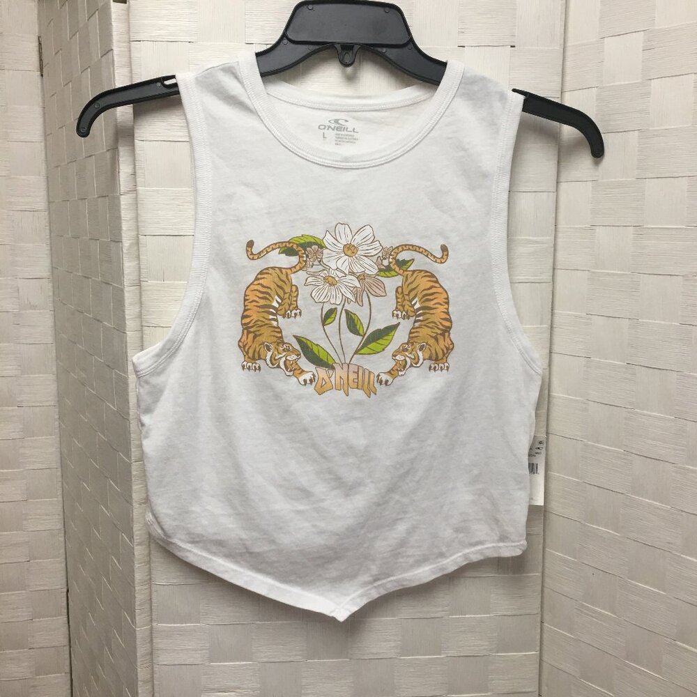 NWT O'Neill good luck tigers tank top size Large